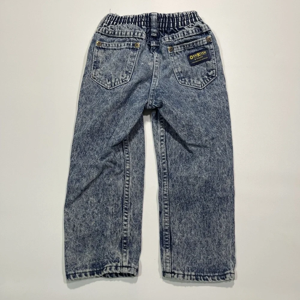 Vintage Oshkosh B Gosh Acid Wash Denim Jeans‎ Size 4T